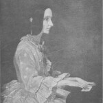 Ada Lovelace at the keyboard.