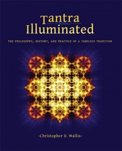 Cover of Tantra Illuminated, showing a fractal design and the title text.